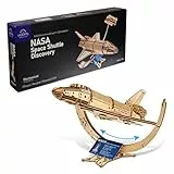 UGEARS NASA-Raumfähre Discovery Holzpuzzle Erwachsene 3D - Modellbausatz Erwachsene Modellbau Holz Puzzle 3D Puzzle Holz Bastelset, Mechanisch Modellbau Hobby Bausatz, Weihnachts DIY Geschenke