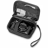 ProCase Kameratasche für Canon G7X Mark III/II, Canon SX740 HS, Sony ZV-1F/Cybershot, Ricoh GR III, LUMIX DC-TZ99, Kodak Pixpro WPZ2 Digitalkamera Fotokamera Tragetasche für Digital Kamera -Schwarz