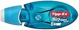 BIC Korrekturroller Tipp-Ex Microtape Twist, 8 m x 5 mm, blau, 532520, weiß