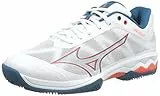 Mizuno Wave Exceed Light CC Tennisschuh für Herren, Wht Cherrytom Moroccanb, 45 EU