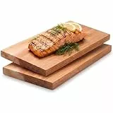 MAVANTO XXL Grillbretter Räucherbretter - Kanadisches Zedernholzbrett zum Grillen - EXTRA DICK (30x14x1,5cm) langlebig & wiederverwendbar (2er Set)