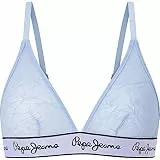 Pepe Jeans Damen Mesh BH, Bay Blue, L, Blau - Bay Blue, Large