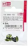 Efco Katzenaugen, Kunststoff, grün/schwarz, plastik, grün/schwarz, 10 mm, 4-Piece