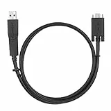 Targus 1 m USB-C-Stecker mit Schraube auf USB-C-Stecker, Kabel mit USB-A-Haltegurt – ACC1133GLX