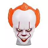 Paladone Pennywise Maskenlicht - Offiziell lizenziertes IT-Stimmungslicht, wandmontierbar oder freistehend, gruselige Halloween-Dekoration, Geschenk für Horrorfilm-Fans, USB-Kabel enthalten - 18 cm