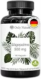 Only Nature Sägepalmenextrakt 500 mg - 180 Prosta Kapseln - Natürlich & Wirksam - in Deutschland produziert & Laborgeprüft - Sägepalme Prostata Kapseln