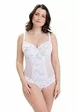 Sans Complexe Damen Body Arum, Einfarbig, Weiß, 80D (Herstellergröße: 95D)