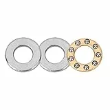 Hyuduo 10 Stück Druckkugellager Axialkugellager Miniatur-Hochpräzisions-Flachstahllagersatzfür die industrielle Produktion (F5-12M 5 * 12 * 4mm)