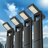 kefflum Solar Wegeleuchten für AußEn, Wegeleuchten AußEn Solar 300LM/100LM, Solarlampen füR AußEn Garten Stehend 2500K-3500K, Warmweiß, Ip65, für Weg Terrasse Rasen (4 Stück)