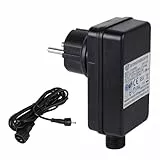 Aourow Gartenbeleuchtung LED Adapter,IP44 LED Netzteil für Gartenstrahler 12V DC & Wasserdichte Außenleuchten 2,5M Kabel 1 Packung 1er Set Gartenlampenadapter