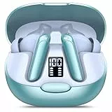 AI Kopfhörer Übersetzer, 3-in-1 Sprachübersetzer Kopfhörer 164 Sprachen mit App, 5 Übersetzungsmodi Echtzeit Übersetzer Ohrhörer, 48H Bluetooth 5.3 Übersetzer Kopfhörer für Lernen, Reisen, Hellblau