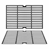 Denmay 41.9 x 54.6cm Gusseisen Grillrost Ersatzteile für Tepro Toronto Click, Taino Hero XL Holzkohle Grill, Activa Holzkohlegrill Angular Guss, EL Fuego Montreal, Gussrost Grillzubehör 2 Stück