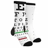 SEVEBJ Unisex-Socken mit Augendiagramm wie abgebildet