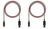 Lioncast USB-C Ladekabel für Nintendo Switch, Charging Cable 2er Set, gleichzeitiges Aufladen und Spielen an der Nintendo Switch-Docking-Station mit USB-C-Stecker möglich - 3m Länge - 2 Stück
