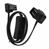 KIMISS OBD 2 Kabel 16 Pin M/F Stecker auf Buchse Rechtwinklig Auto OBD2 Diagnose Verlängerungskabel OBD Stecker mit Netzschalter um Batterieentladung zu Vermeiden Autoteile
