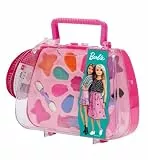 Lisciani - Barbie Be a Star Make-Up Tasche - Kosmetiktasche für Kinder ab 3 Jahren - Inklusive Lipgloss, Lidschatten & Rouge - Glamour-Look Set für Mädchen und kleine Fashionistas Beauty Kit Koffer