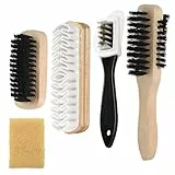 5 Stück Wildlederbürste Für Schuhe Set, Schuhbürste Wildleder Reiniger, Vielseitig Einsetzbare Raulederbürste, Für Rauleder, Nubuk, Wildleder Und Veloursleder