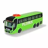 Dickie Toys MAN FlixBus Grün (26,5 cm) - Lenkbarer Bus Spielzeug mit Freilauf & öffnenden TüRen - Lizenzierte Spielzeugautos für Kinder ab 3 Jahren - Reise-Autobus zum Spielen - 203744015