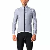 Castelli Herren Squadra Stretch JKT Jacket, Silbergrau/Dunkelgrau, XL EU