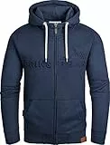 Grin&Bear Herren Kapuzenpullover mit geprägtem Logo in Navy, XL, GEC017