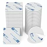 HOMMAND Klebepads Doppelseitig Extra Stark, 40 Stück Doppelseitiges Schaumstoff Klebepads, Wasserfeste Montagepads für Zuhause Büro Auto Schule, Doppelseitige Klebepads Rund/Quadratisch, Weiß