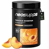 NEOSUPPS Pre Workout Booster Terminus XXL Peach Ice Tea 540g, Fitness & Gym, Pre Workout Booster vegan, Pump & Fokus, geprüfte Qualität, 8.000 mg L-Citrullin, 20 Portionen