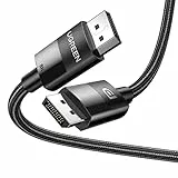 UGREEN 8K Displayport Kabel 1.4 DP Kabel Displayport auf Displayport DP DP Kabel unterstützt 8K 60Hz, 4K 144Hz, 1080P 165Hz HDR Video für HDTVs, Monitor, Grafikkarte, Computer usw.(2M)