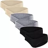 HBselect 6er Unterhosen für Schwangere Umstandsmode Hösschen Damen Unterwäsche aus Baumwolle Schwangerschaft Postpartum Slip