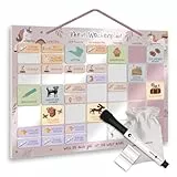 Lebenskompass® Wochenplaner Kinder Rosa - Selbsthaftender Tagesplaner abwischbar - Whiteboard Planungstafel haftend auf allen glatten Oberflächen