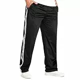 CityComfort Jogginghose Herren - Trainingshose Herren Lang Polyester M-3XL (Schwarz, M)