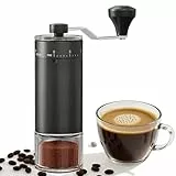 Mini Manuelle Kaffeemühle mit 40 einstellbaren Stufen, Tragbare Manuelle Handkaffeemühle mit 30g Kapazität, Konische Mahlwerk mit Kurbel für Reise, Camping, Büro, Espresso, Pour Over Und Mehr