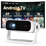 2026 Neuer Smart Mini Beamer Integrierte APP, Android 14, Unterstützt 1080P und 4K-Dekodierung, Automatische Trapezkorrektur, WiFi6 & BT5.2 ，Beamer 4K Heimkino für Handy/HDMI/PC