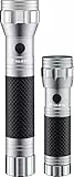 VARTA Taschenlampe LED Set (2 Stück), Brite Essential F10 & F20, Leuchte mit gummiertem Griff, Lampe, stoßfeste Taschenleuchte, unbestückt, 3x AAA & 2x C Batterien erforderlich