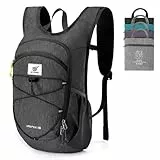 SKYSPER Kleiner Rucksack 15L Faltbarer Tagesrucksack Leichter Wanderrucksack Daypack Travel Backpack Damen Herren