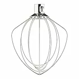 GVODE Edelstahl-Schneebesen für KitchenAid Zubehör, passend für KitchenAid Kippkopf-Standmixer, ersetzt K45WW, für KitchenAid Mixer-Aufsätze, ideal für Eiercreme & Mehlkuchen, spülmaschinenfest