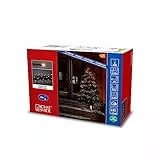 Konstsmide Micro LED Compactlights, 600 bernsteinfarbene Dioden, 30V Außentrafo (IP44), 6W, schwarzes Kabel - 3868-800, 3868-800EE, 600 LEDs, Schwarz