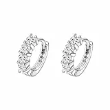 JOLCHIF Ohrringe Silber 925 Creolen Damen Edelstahl Zirkonia Huggie Hoop Ohrringe für Mädchen Schmuck Geschenke
