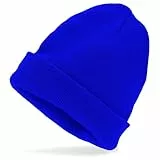 W WIDMANN MILANO Party Fashion - Beanie Mütze für Erwachsene, Strickmütze in Wolloptik, Wintermütze, 80er Jahre Mottoparty, Karneval