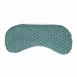 Bodhi Weiches Augenkissen aus Baumwolle | Füllung aus Bio-Leinsamen & Bio-Lavendel | Vegan | Augenmaske für Yoga, Entspannung & Meditation | Bloom, Jungle Green