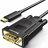 USB C auf VGA Kabel, USB Typ-C zu VGA Kabel 1080P@60Hz, Thunderbolt 3 to VGA Cable für iMac, MacBook Pro, MacBook Air, Surface Book 2, Samsung Galaxy S9/S8, Chromebook, Pixelbook, 1M/3.3FT
