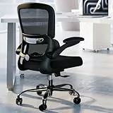 TRALT Bürostuhl Schreibtischstühle Mesh Computer Schreibtischstuhl mit Rollen Ergonomischer Bürostuhl Höhenverstellbar Drehstuhl Arbeitsstuhl (Schwarz)