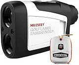 MiLESEEY Entfernungsmesser mit Slope On/Off, 600M Laser Entfernungsmesser mit Flag-Lock und Vibration, Legal für Wettbewerbe, ±0,5M Genauigkeit, 6X Vergrößerung für Golf und Wandern