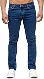 C-IN-C Herren Jeans Hose Regular Fit Gerades Bein Stonewashed Big Size Herren Straight Jeans.große Größen bis Gr.48 (DE/NL/SE/PL, Bundweite, 48, Regular, Regular, 806-L.Blau)