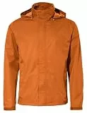 VAUDE Escape Light Regenjacke Herren wasserdicht – Leichte 2-Lagen Jacke mit verstaubarer Kapuze, winddicht und atmungsaktiv, kumquat,M