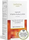 Sanhelios Augenwohl Kapseln | Tag & Nacht | Mikronährstoffkomplex mit Vitamin A, Lutein, Zeaxanthin, Heidelbeere und Zink | 60 vegane Kapseln | 1 x täglich | Hergestellt & geprüft in Deutschland