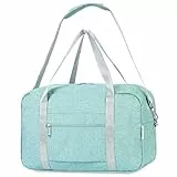 Narwey für Ryanair Handgepäck 40x20x25 Ryanair Handgepäck 40x30x20 Handgepäck Tasche für Flugzeug Faltbare Reisetasche Damen Weekender Damen Handgepäck Koffer 20L (Mintgrün)