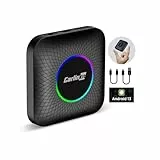CARLINKIT Neue Android 13 AI Box LED Ambient: Kabelloser CarPlay/Android Auto-Adapter, Qualcomm SM 6225,8 GB + 128 GB, unterstützt YouTube/Netflix/Disney+/OTA-Upgrade