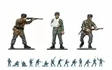 Airfix Modellfiguren-Set – A02712V Deutsche Fallschirmjäger des Zweiten Weltkriegs – Zubehör für Modellbausätze, Plastikmodellbausätze, Set enthält 14 unbemalte Figuren – Zubehör für Dioramen
