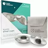 Koala Babycare Silberhütchen - 2 Stück - Stillhütchen Standardgröße Silber für maximale Resistenz - Brustwarzenschutz für empfindliche und schmerzende Brustwarzen