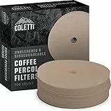 Coletti Bozeman Perkolator-Kaffeefilter 3,75 Zoll – 100 Scheiben-Kaffeefilter für Perkolatoren – Premium (Braun – Papier, 3,75 Zoll)